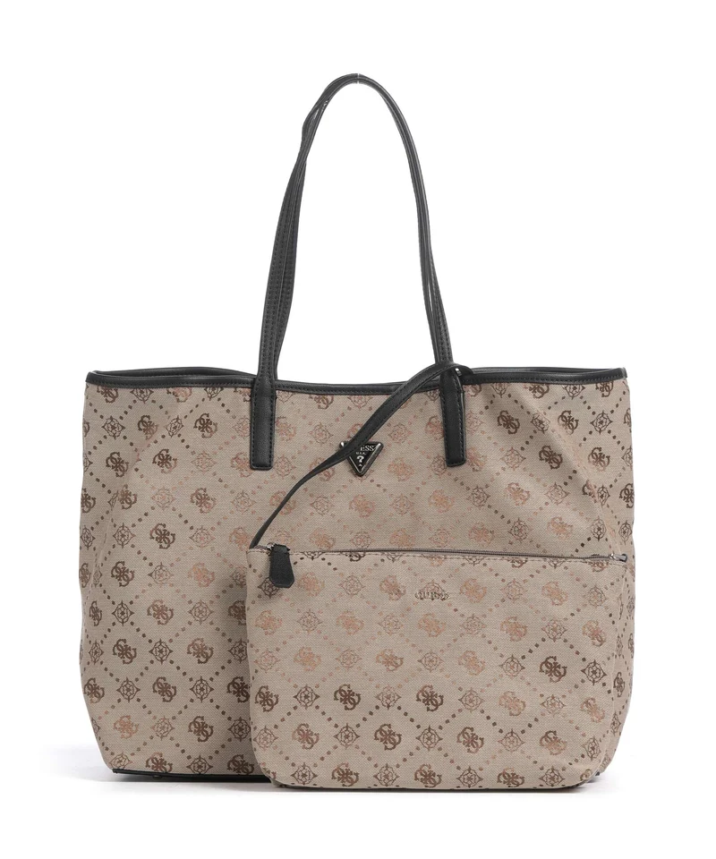 Guess Victtoria Large Cabas latte logo/black