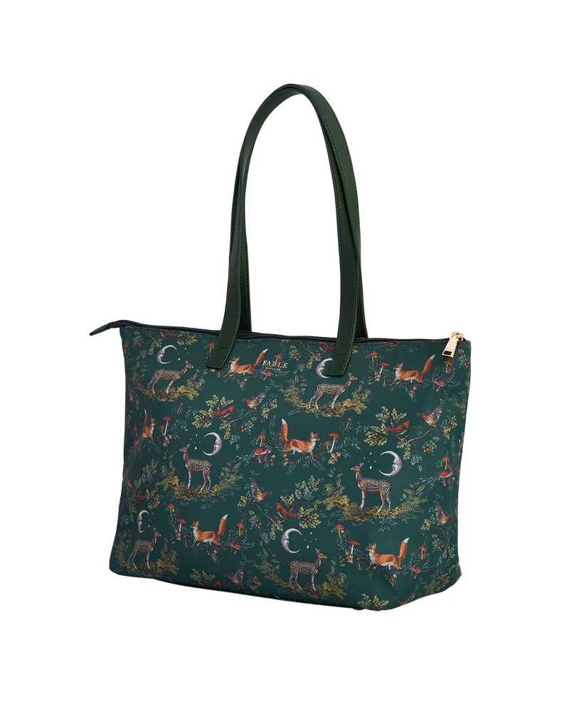 Green Into the Woods Grab Tote