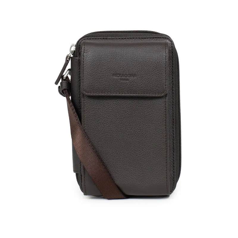 Pochette téléphone avec portefeuille - Stop RFID - Cuir