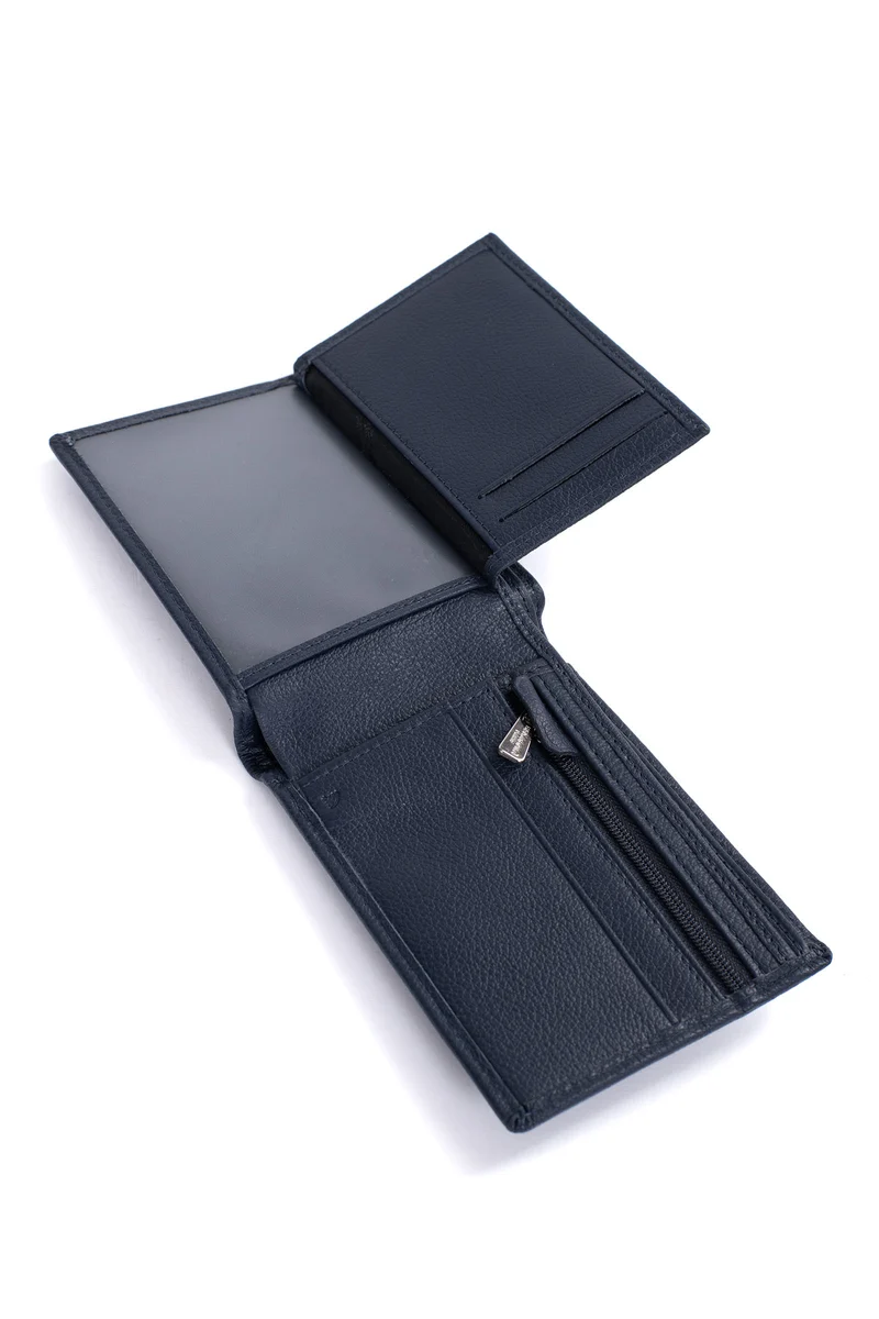 Portefeuille italien - 2 volets - Stop RFID - Cuir