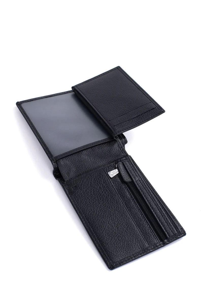 Portefeuille italien - 2 volets - Stop RFID - Cuir
