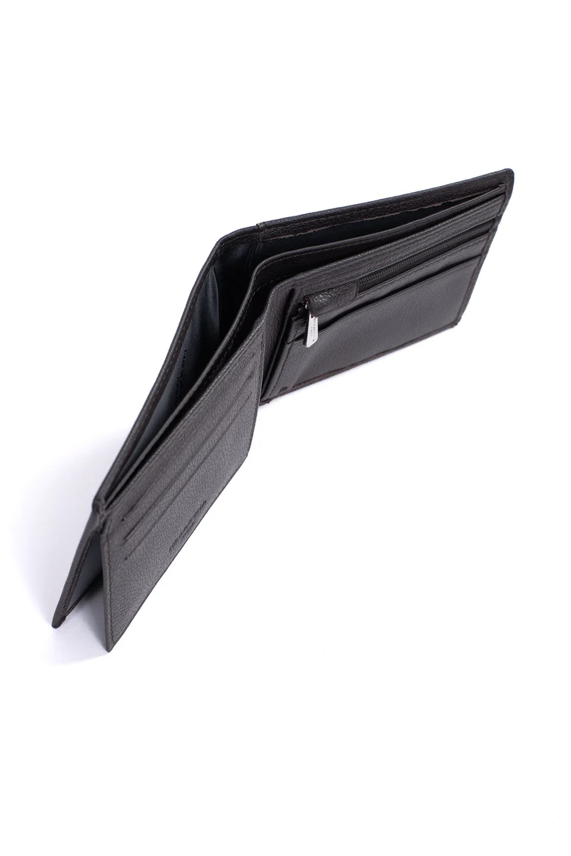 Portefeuille italien - 2 volets - Stop RFID - Cuir