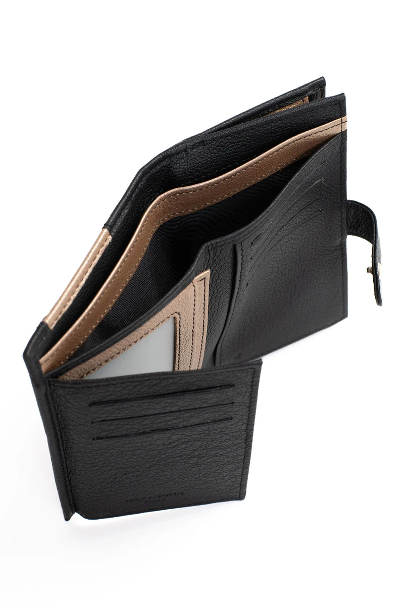 Portefeuille - 2 volets - Stop RFID - Cuir