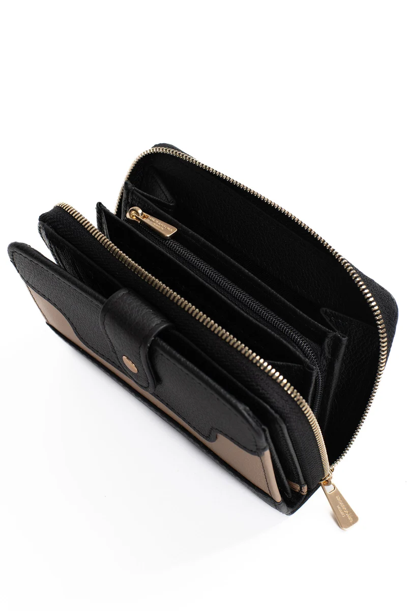 Portefeuille - 2 volets - Stop RFID - Cuir