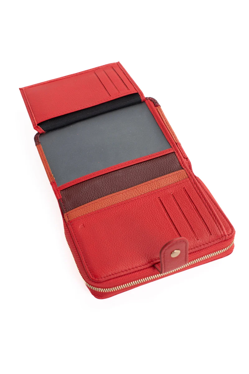 Portefeuille - 2 volets - Stop RFID - Cuir