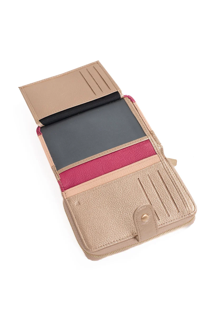 Portefeuille - 2 volets - Stop RFID - Cuir
