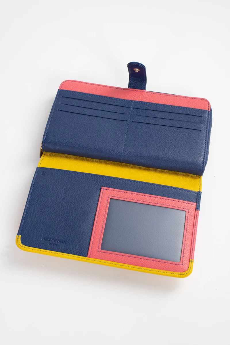 Compagnon de voyage - 1 volet - Stop RFID - Cuir