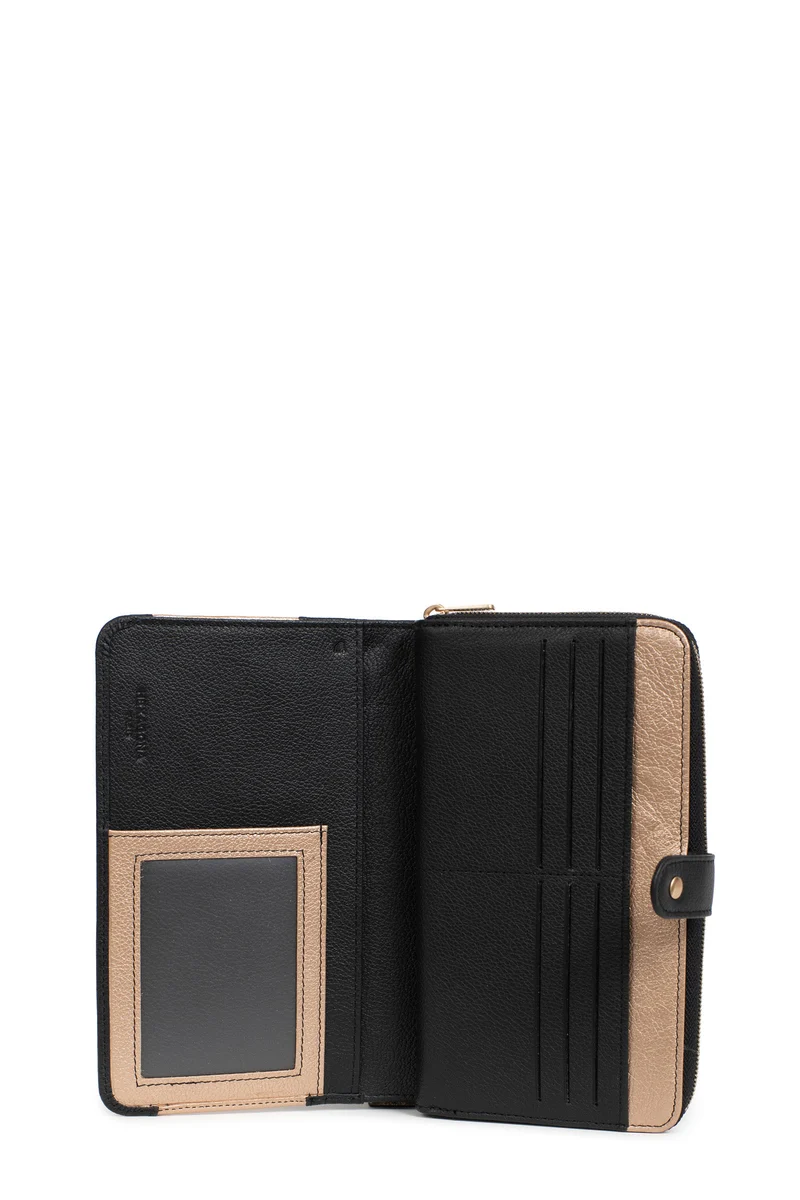 Compagnon de voyage - 1 volet - Stop RFID - Cuir