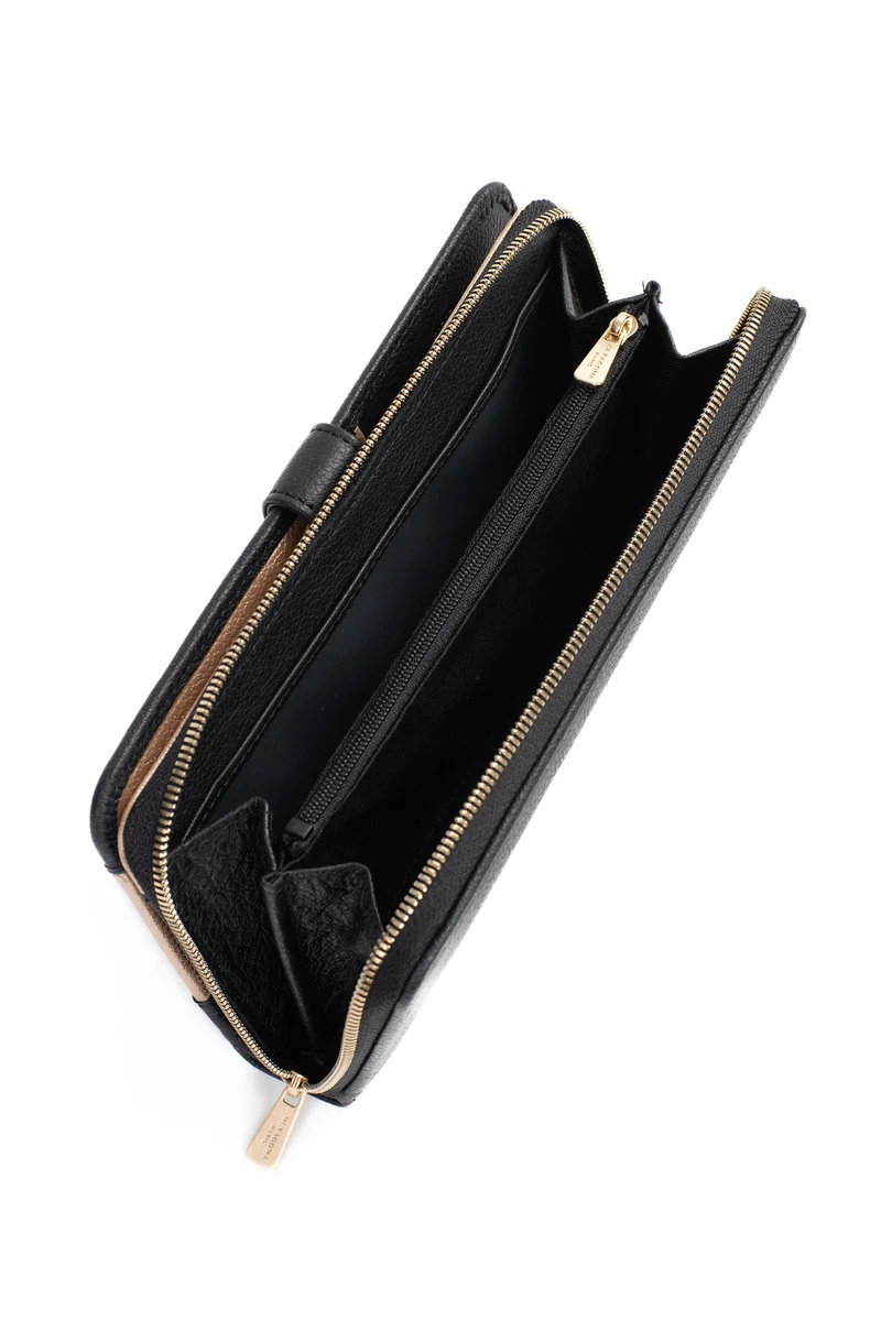 Compagnon de voyage - 1 volet - Stop RFID - Cuir