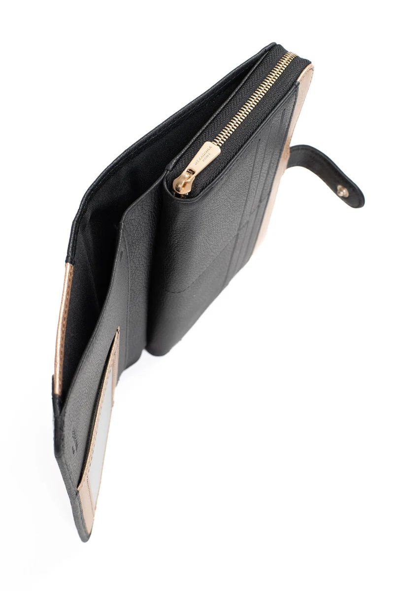 Compagnon de voyage - 1 volet - Stop RFID - Cuir