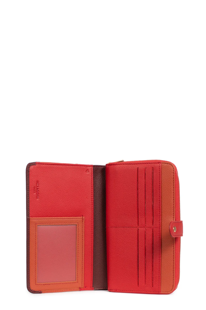 Compagnon de voyage - 1 volet - Stop RFID - Cuir