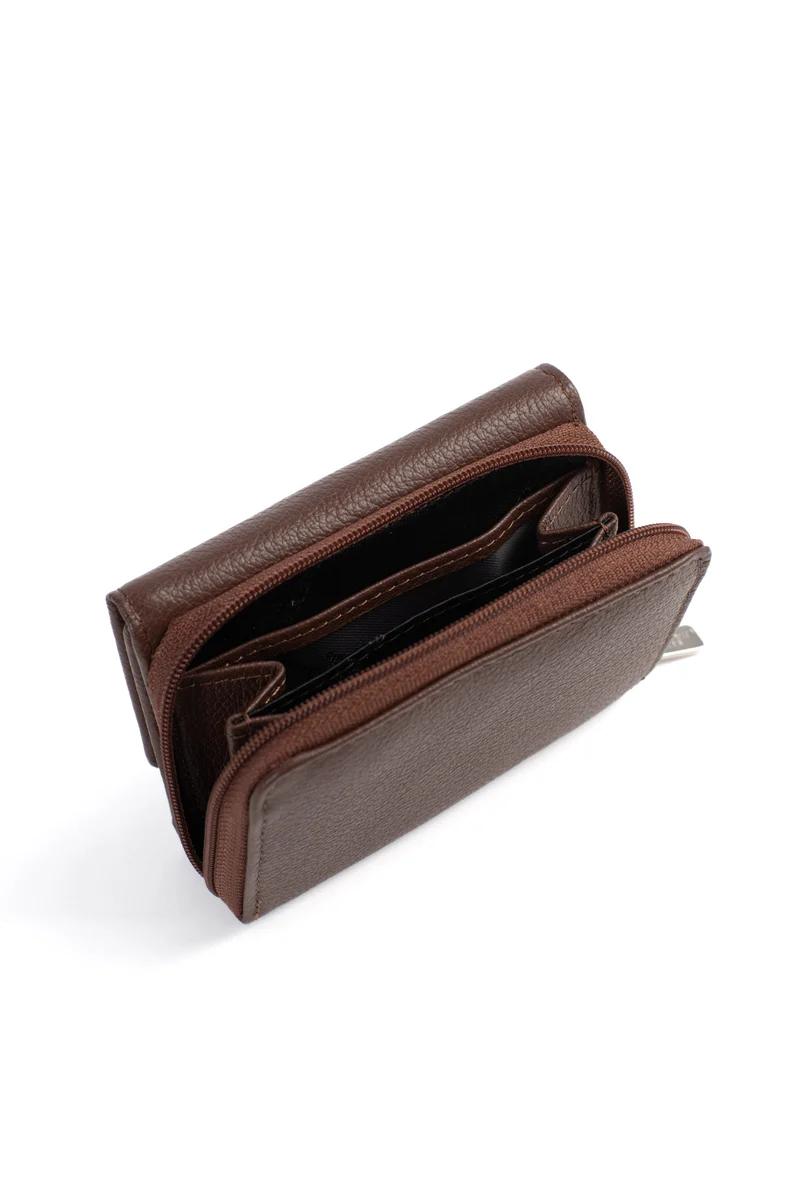 Portefeuille - 2 volets - Stop RFID - Cuir