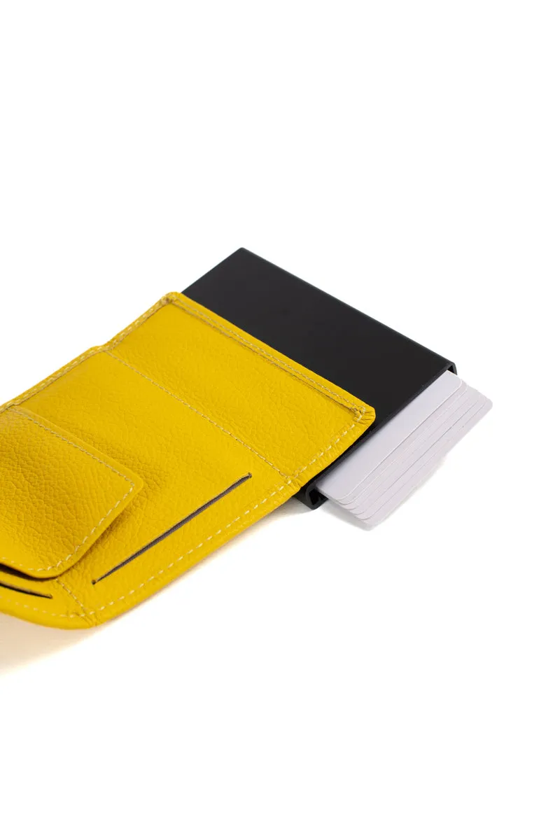Boîtier porte-cartes - 2 volets - Stop RFID - Cuir