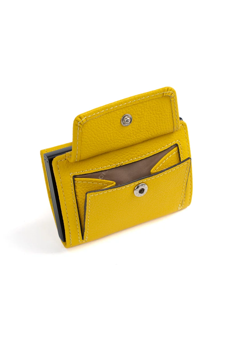 Boîtier porte-cartes - 2 volets - Stop RFID - Cuir