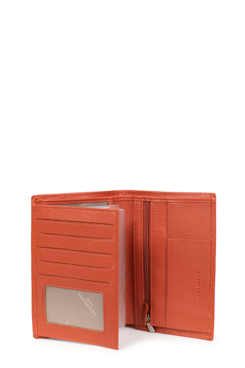 Portefeuille européen - 2 volets - Cuir