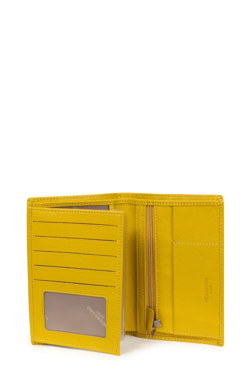 Portefeuille européen - 2 volets - Cuir