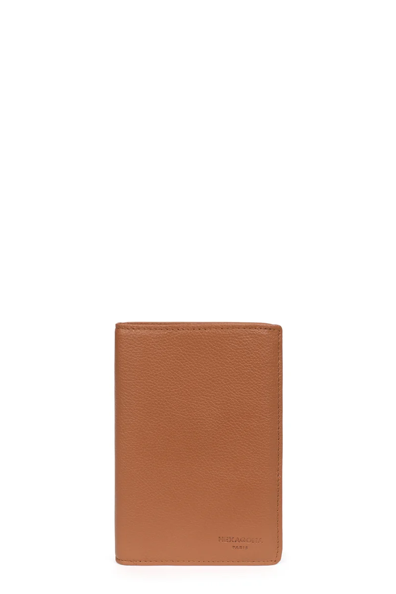 Portefeuille européen - 2 volets - Cuir