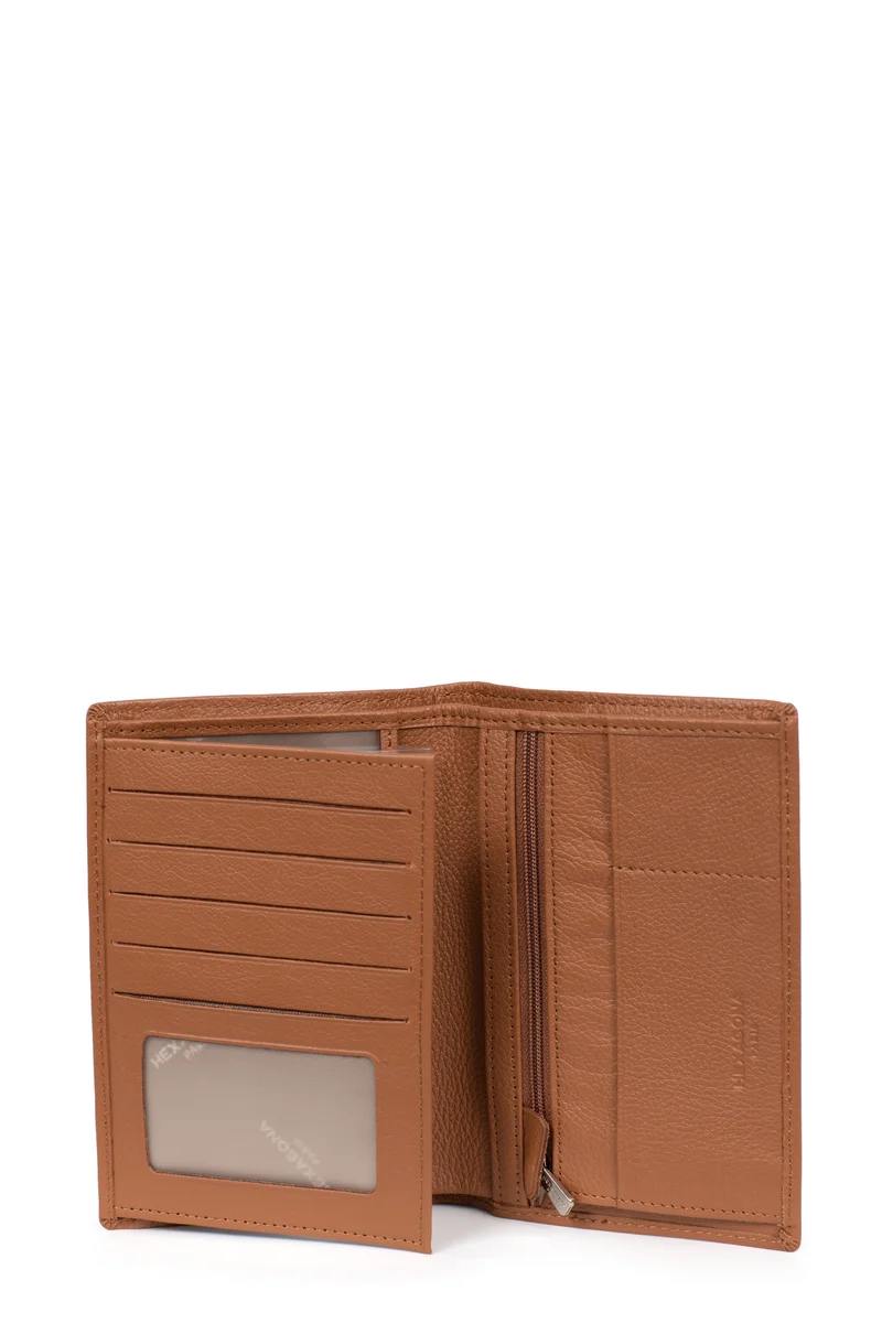 Portefeuille européen - 2 volets - Cuir