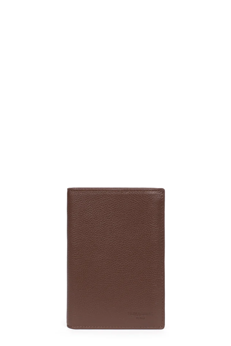 Portefeuille européen - 2 volets - Cuir