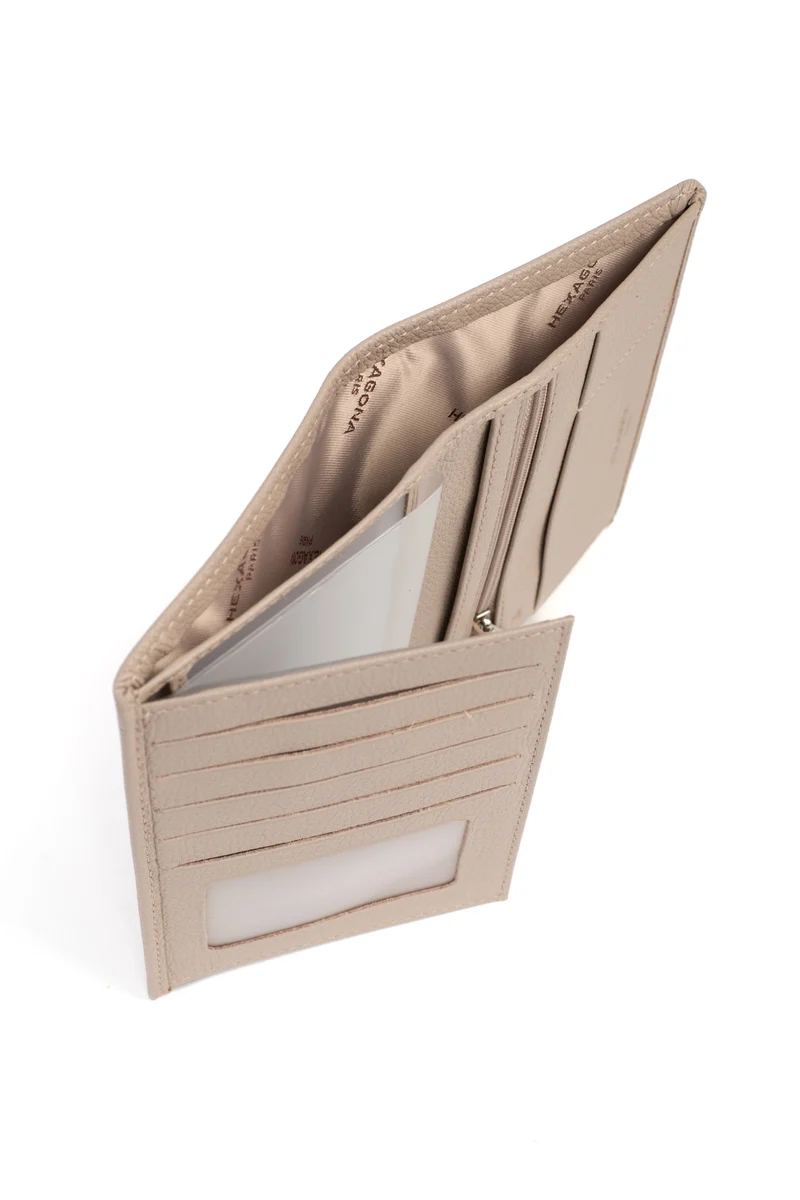 Portefeuille européen - 2 volets - Cuir