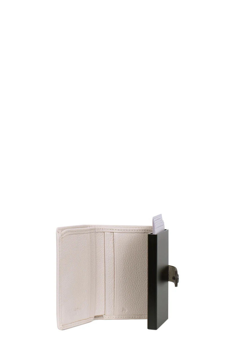 Boîtier porte-cartes - 2 volets - Stop RFID - Cuir
