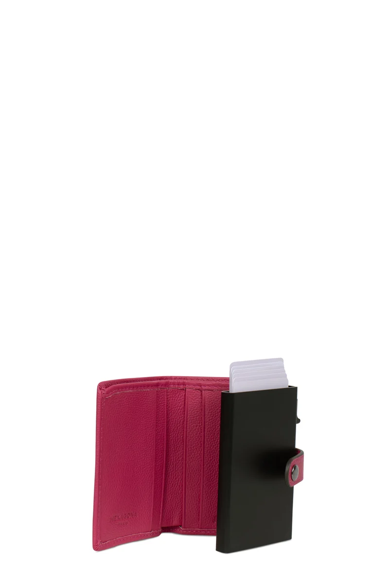 Boîtier porte-cartes - 2 volets - Stop RFID - Cuir