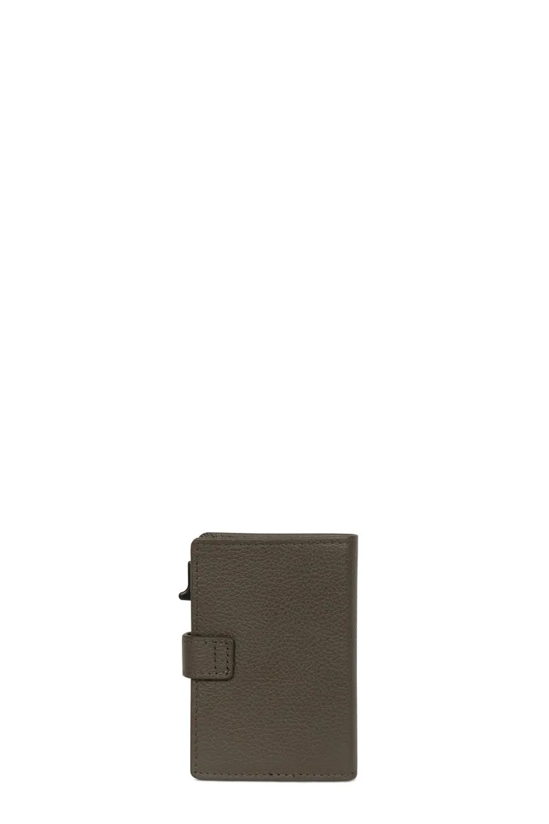Boîtier porte-cartes - 2 volets - Stop RFID - Cuir