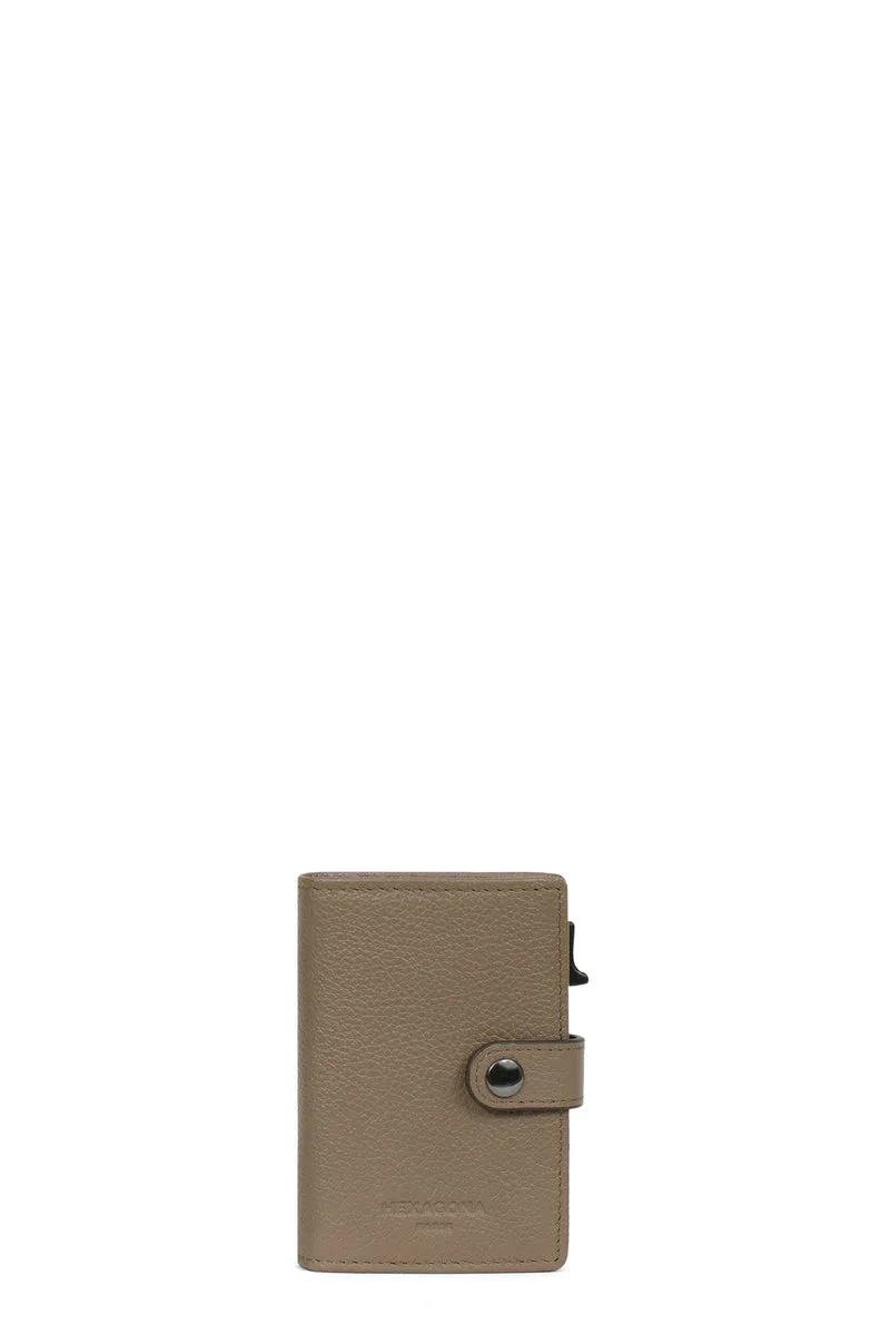 Boîtier porte-cartes - 2 volets - Stop RFID - Cuir