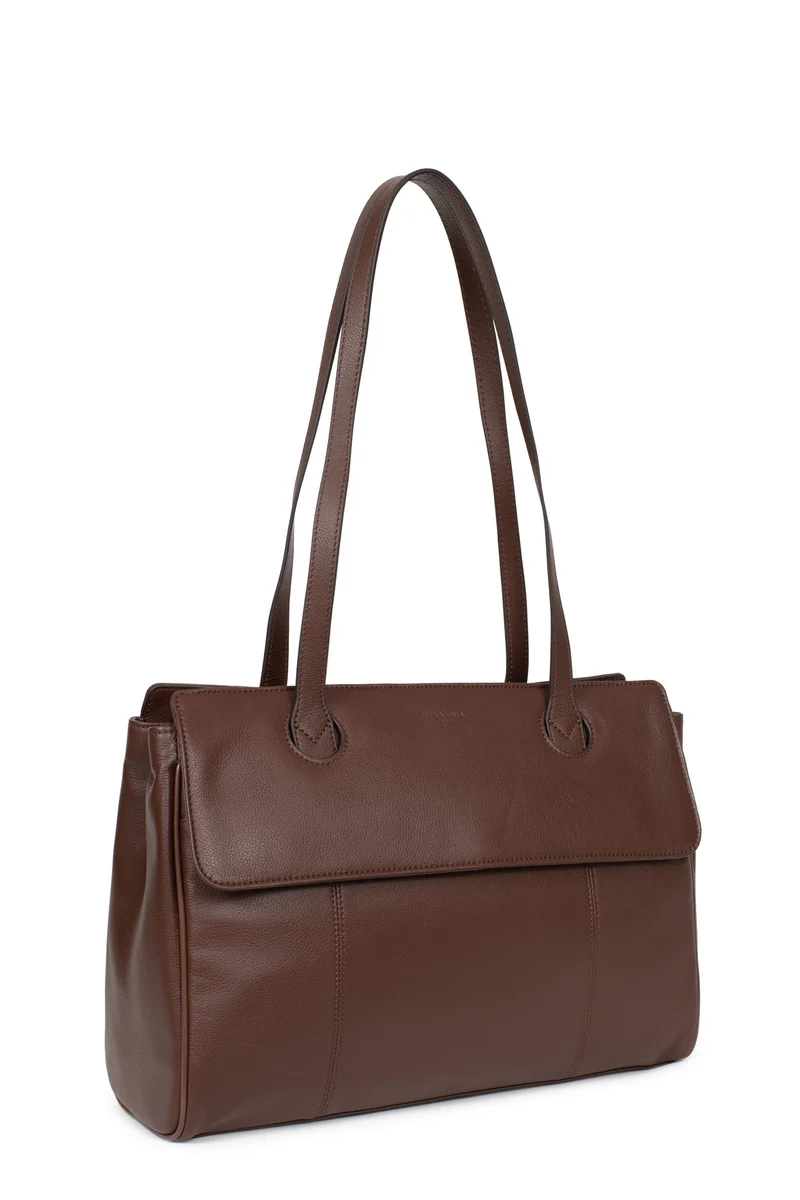 Sac porté épaule 2 anses - 13" & A4 - Cuir