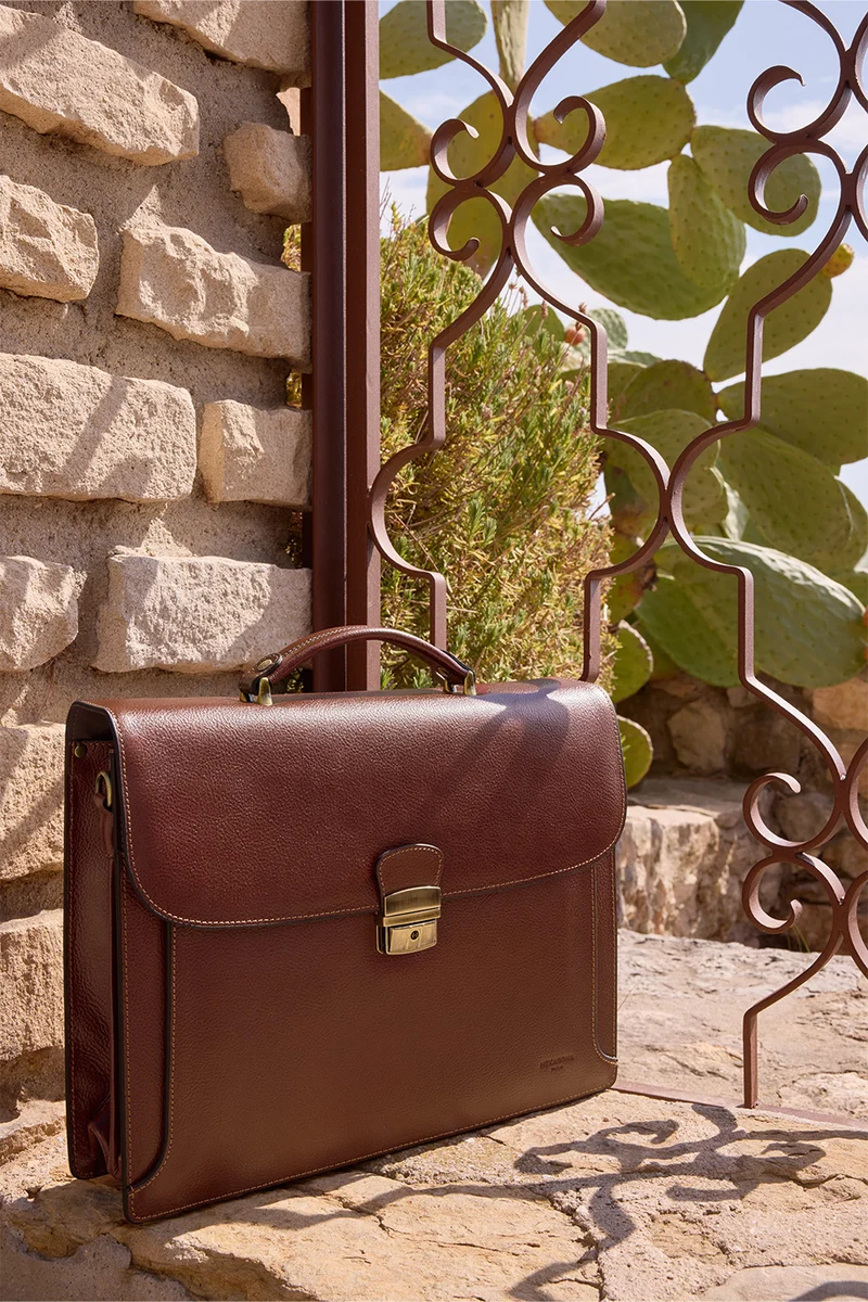Cartable - A4 - Cuir