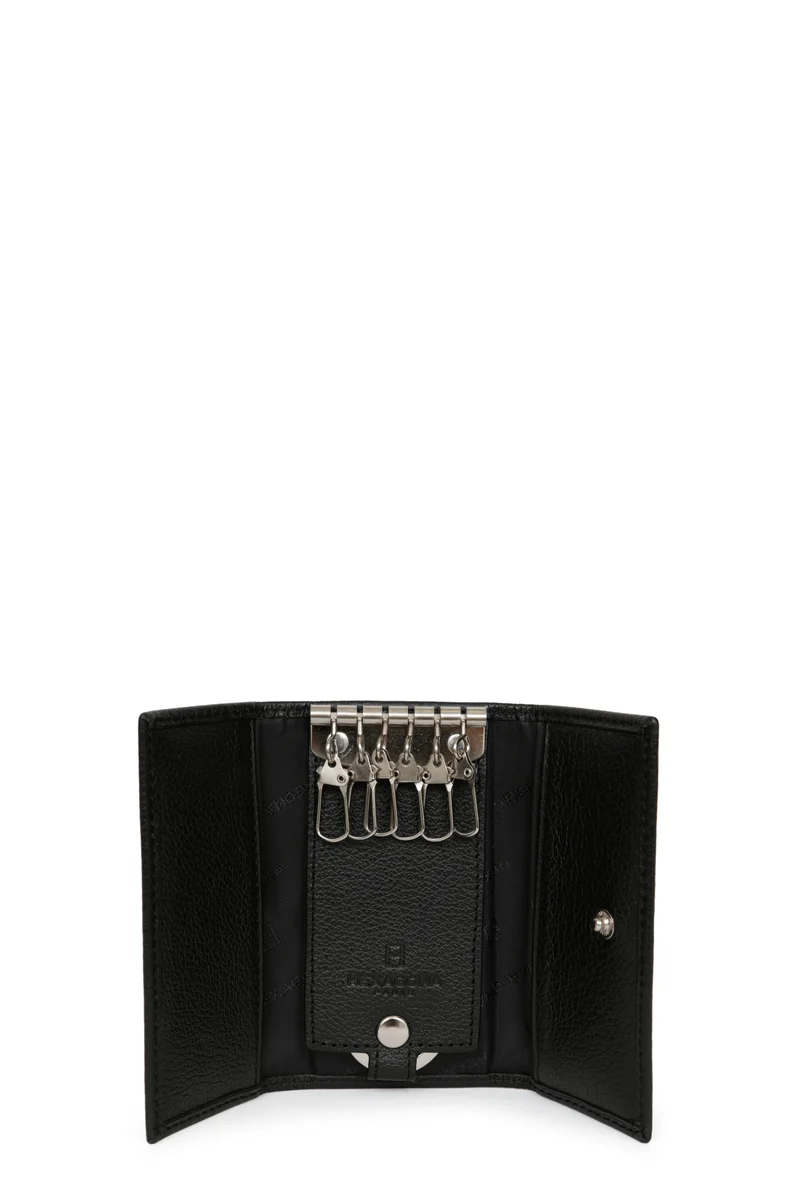 Étui porte-clés - 2 volets - Cuir