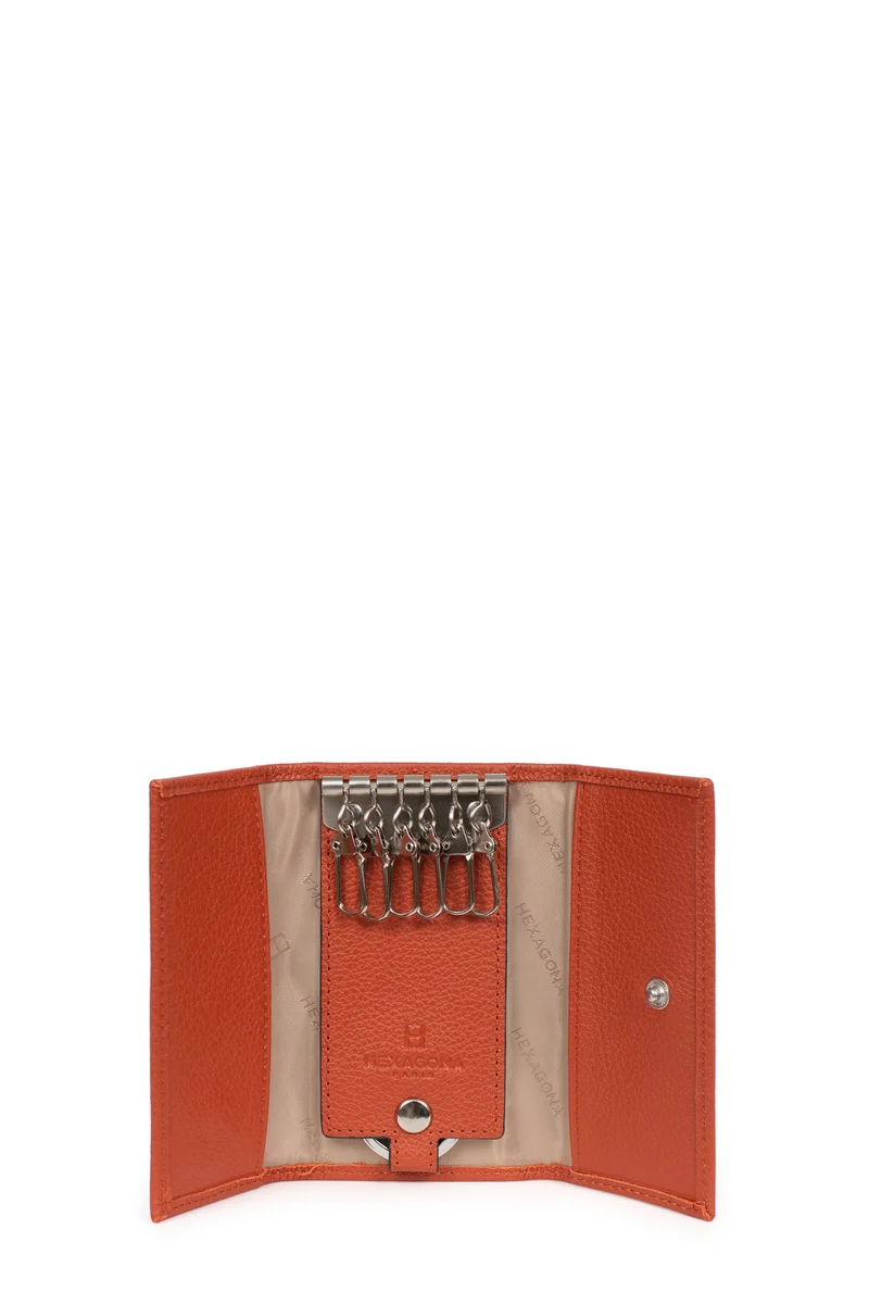 Étui porte-clés - 2 volets - Cuir