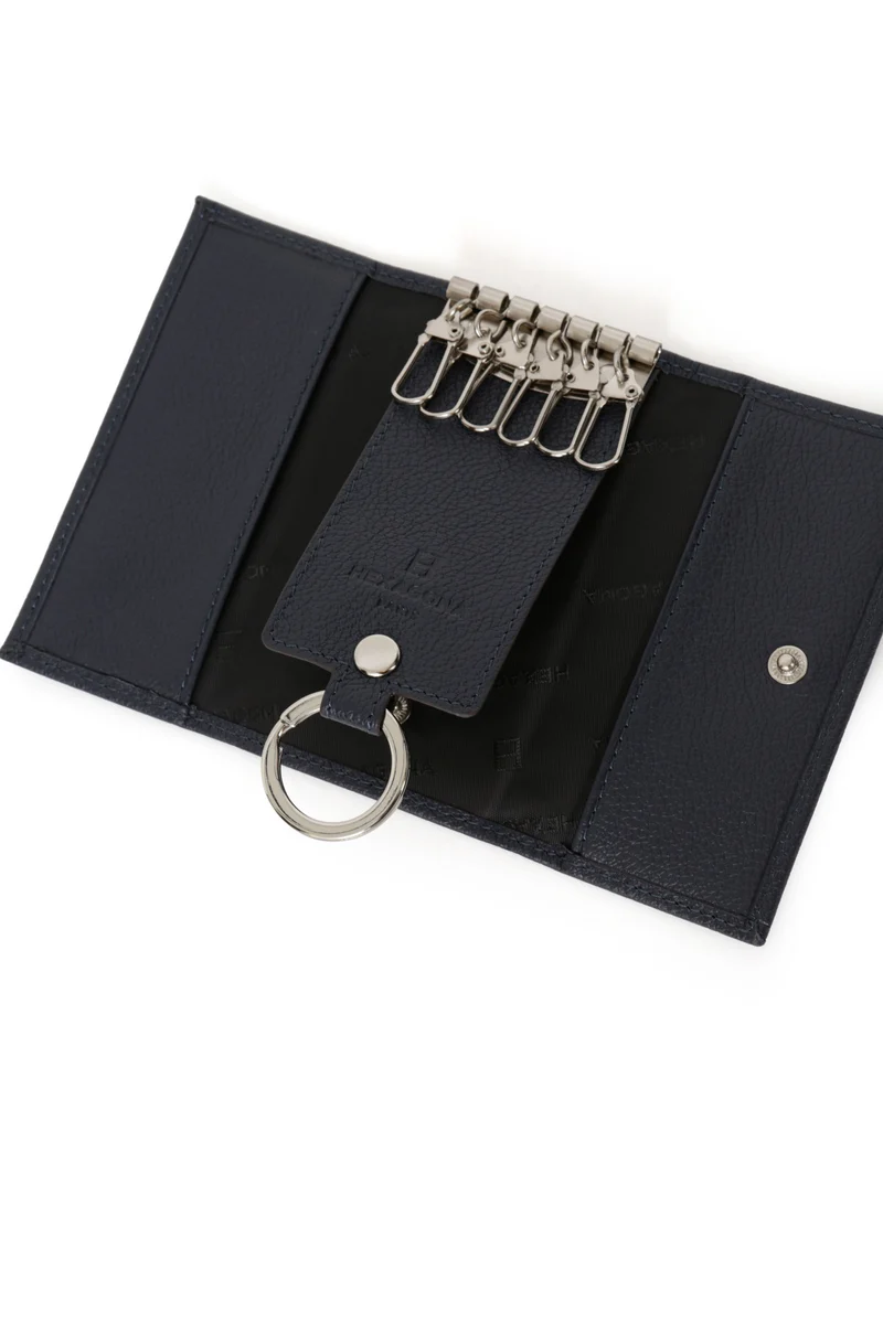 Étui porte-clés - 2 volets - Cuir