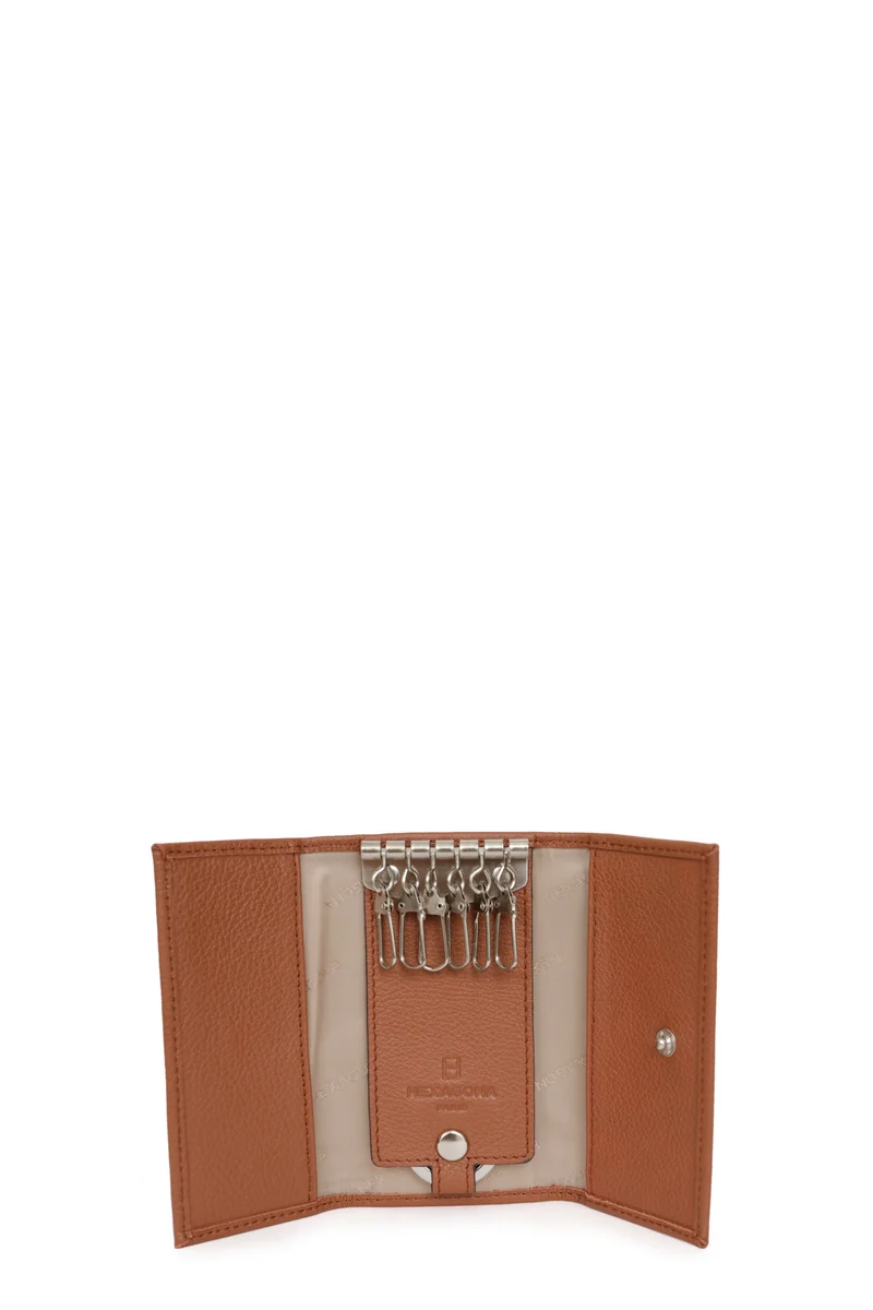 Étui porte-clés - 2 volets - Cuir