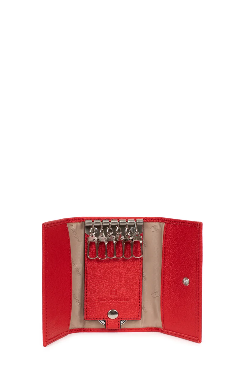 Étui porte-clés - 2 volets - Cuir