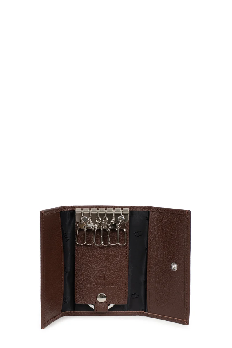 Étui porte-clés - 2 volets - Cuir