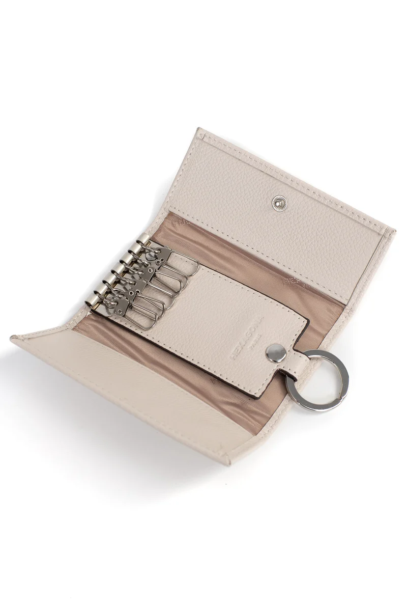 Étui porte-clés - 2 volets - Cuir