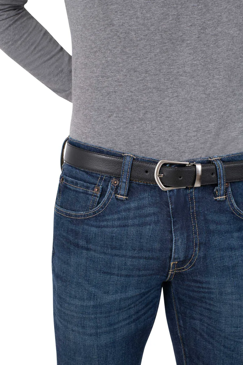 Coffret ceinture deux boucles en cuir