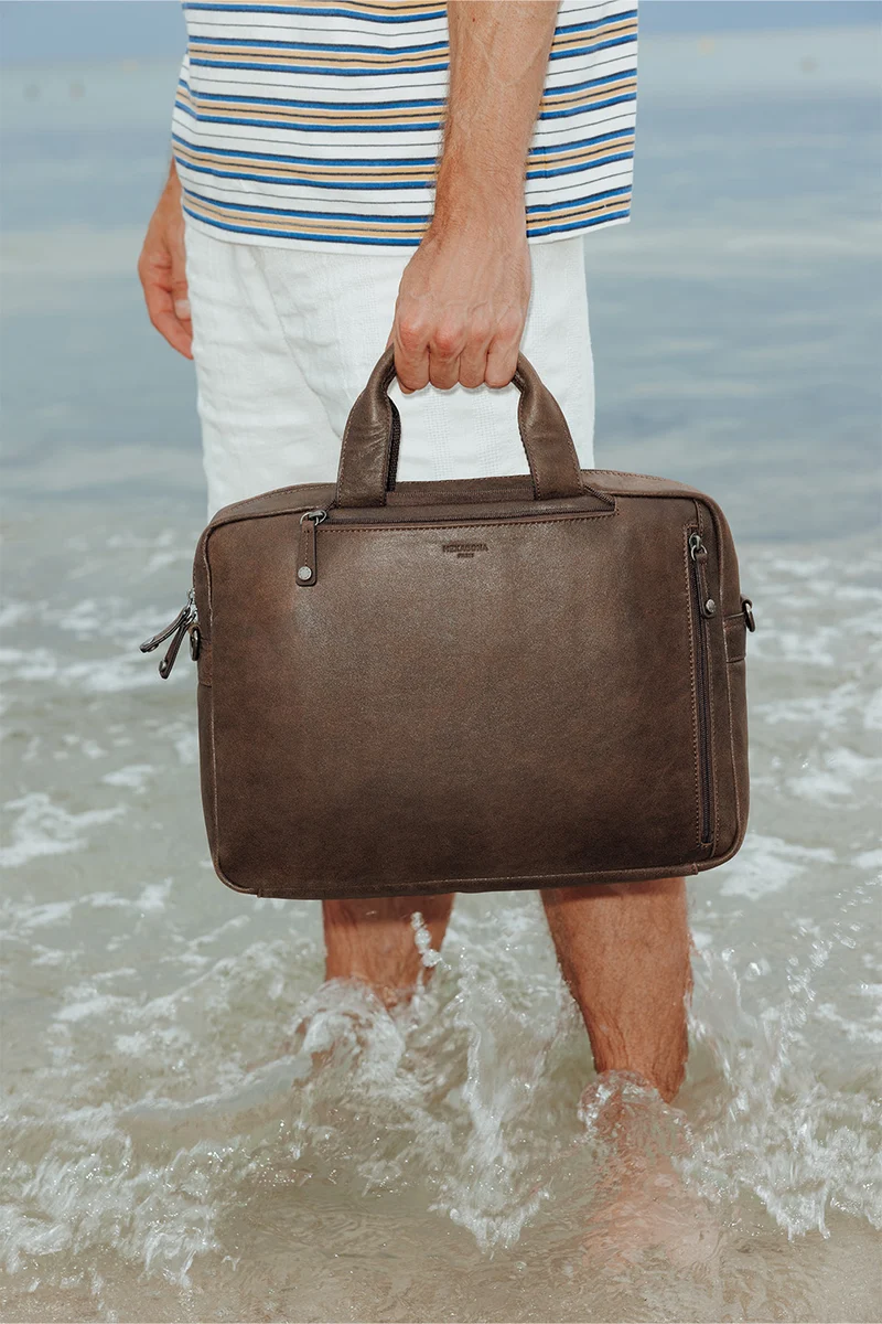 Sac transformable - 13" & A4 - Cuir