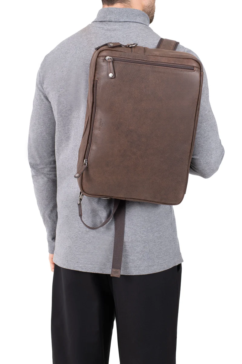 Sac transformable - 13" & A4 - Cuir