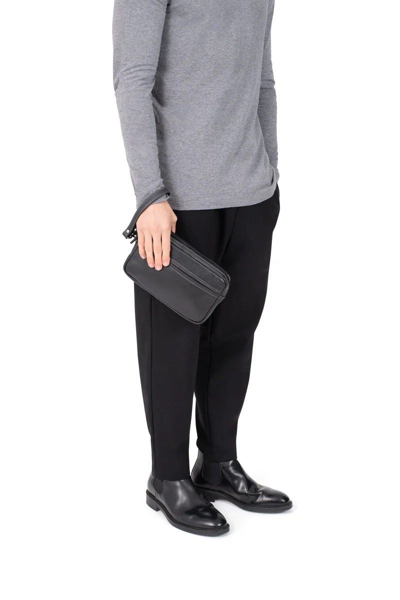 Pochette dragonne - Cuir