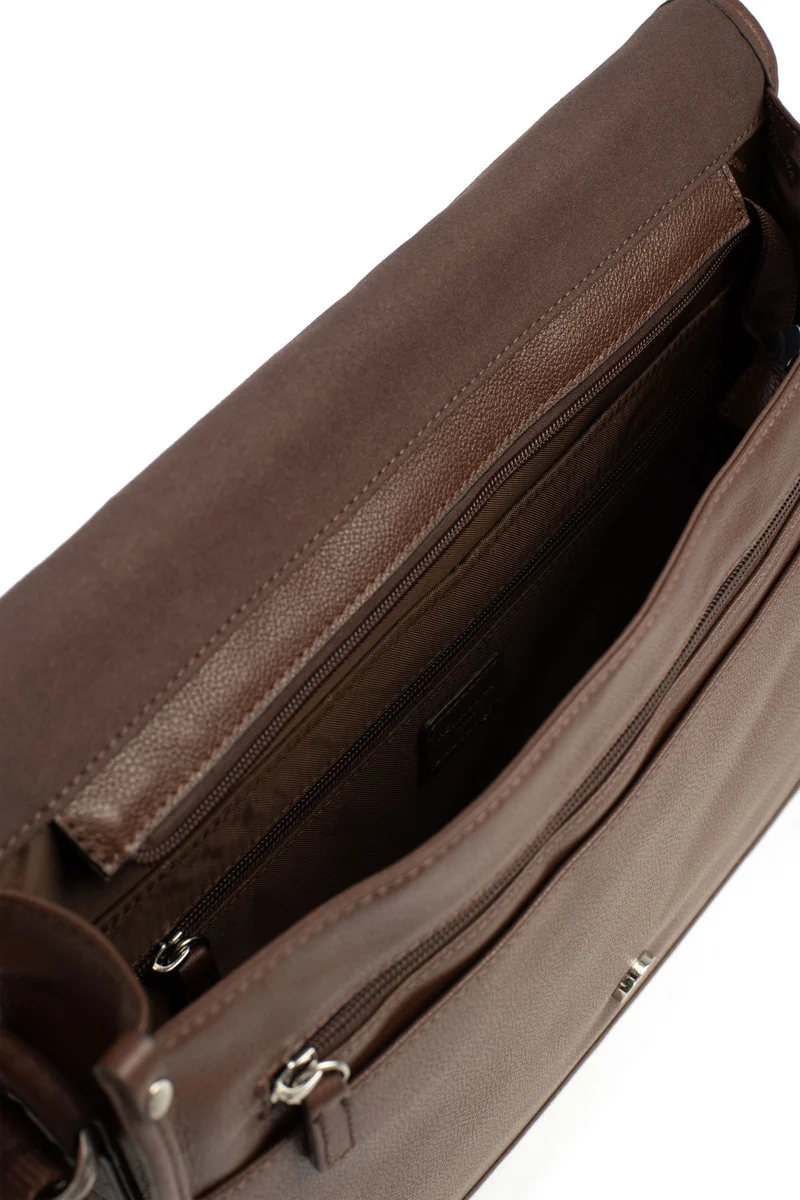 Gibecière - 13" & A4 - Cuir