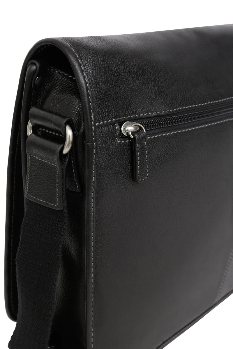Gibecière - 13" & A4 - Cuir
