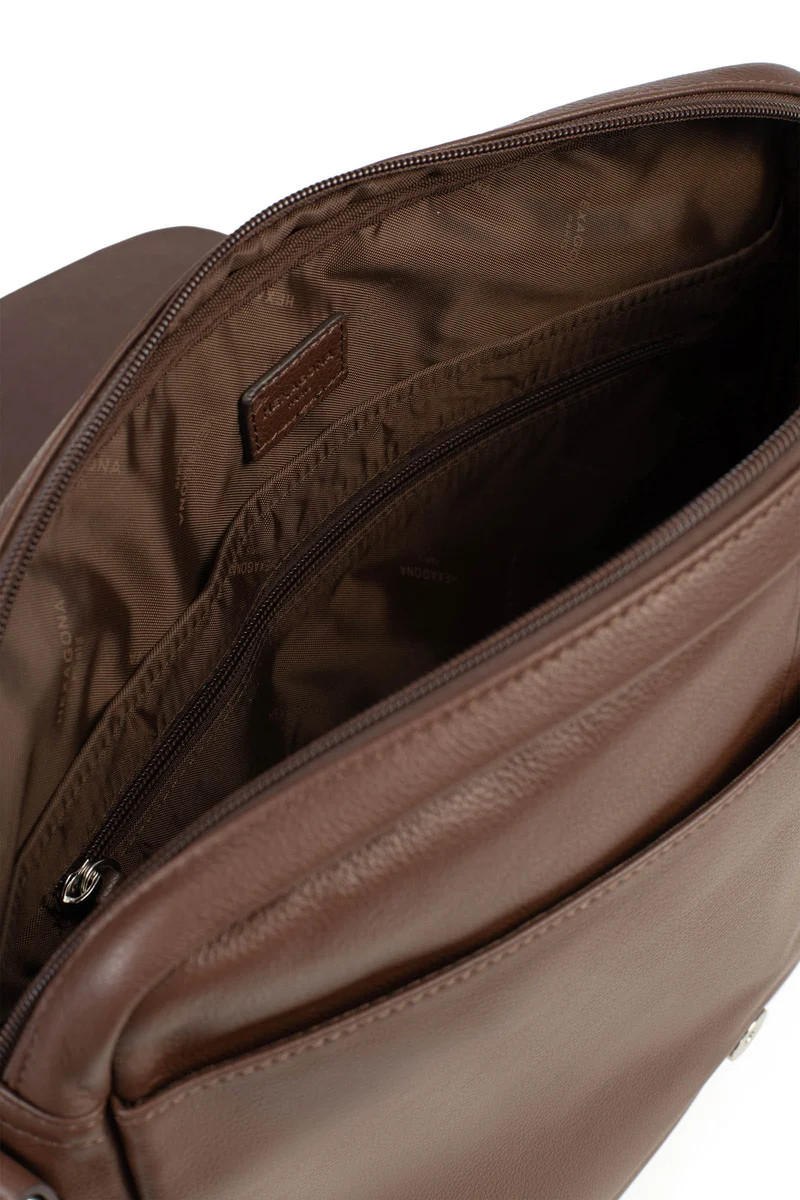 Gibecière - 13" & A4 - Cuir