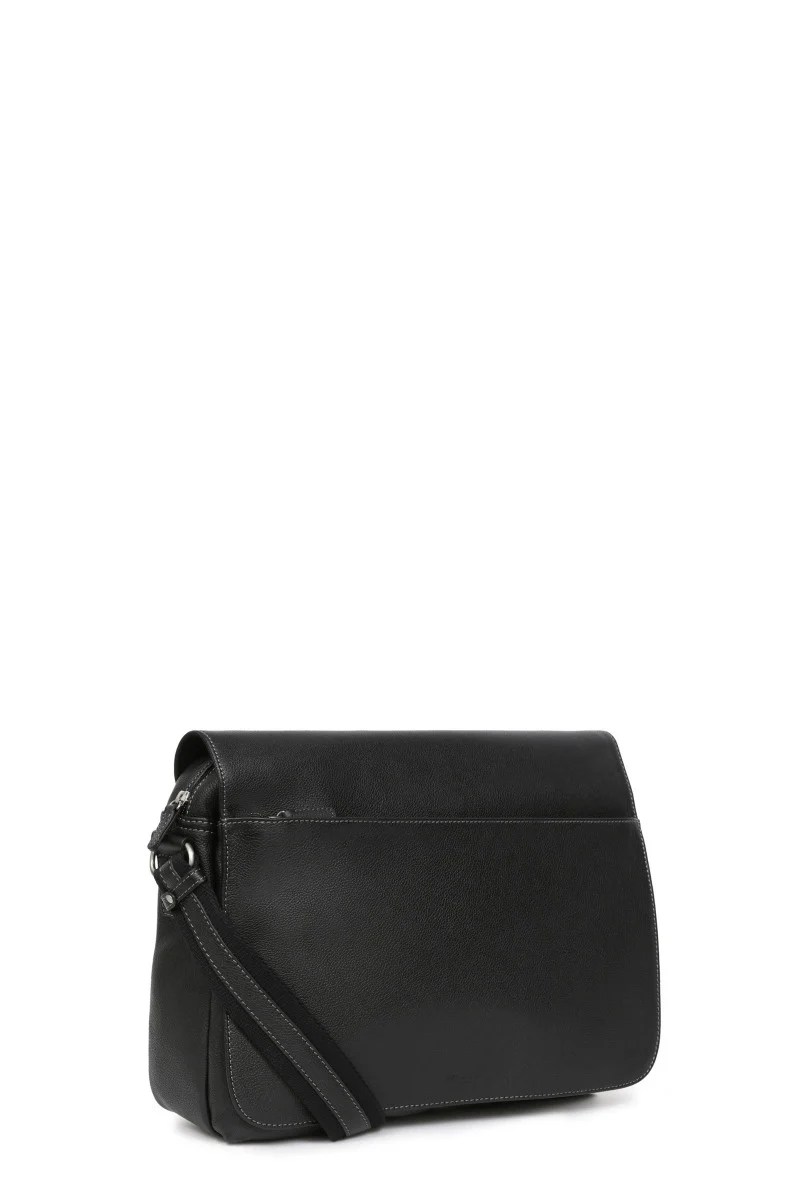 Gibecière - 13" & A4 - Cuir