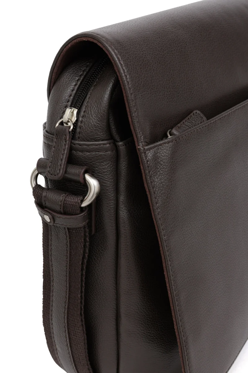 Gibecière - 13" & A4 - Cuir