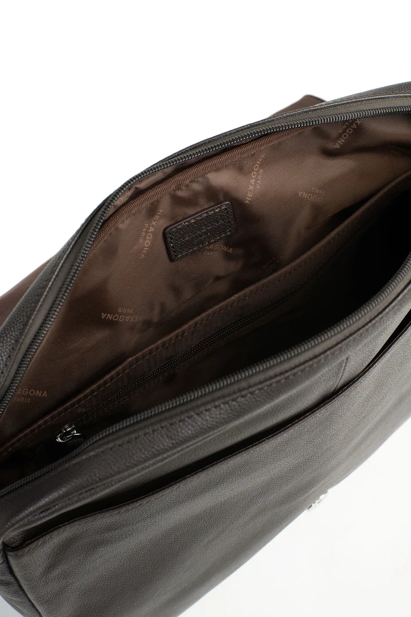 Gibecière - 13" & A4 - Cuir