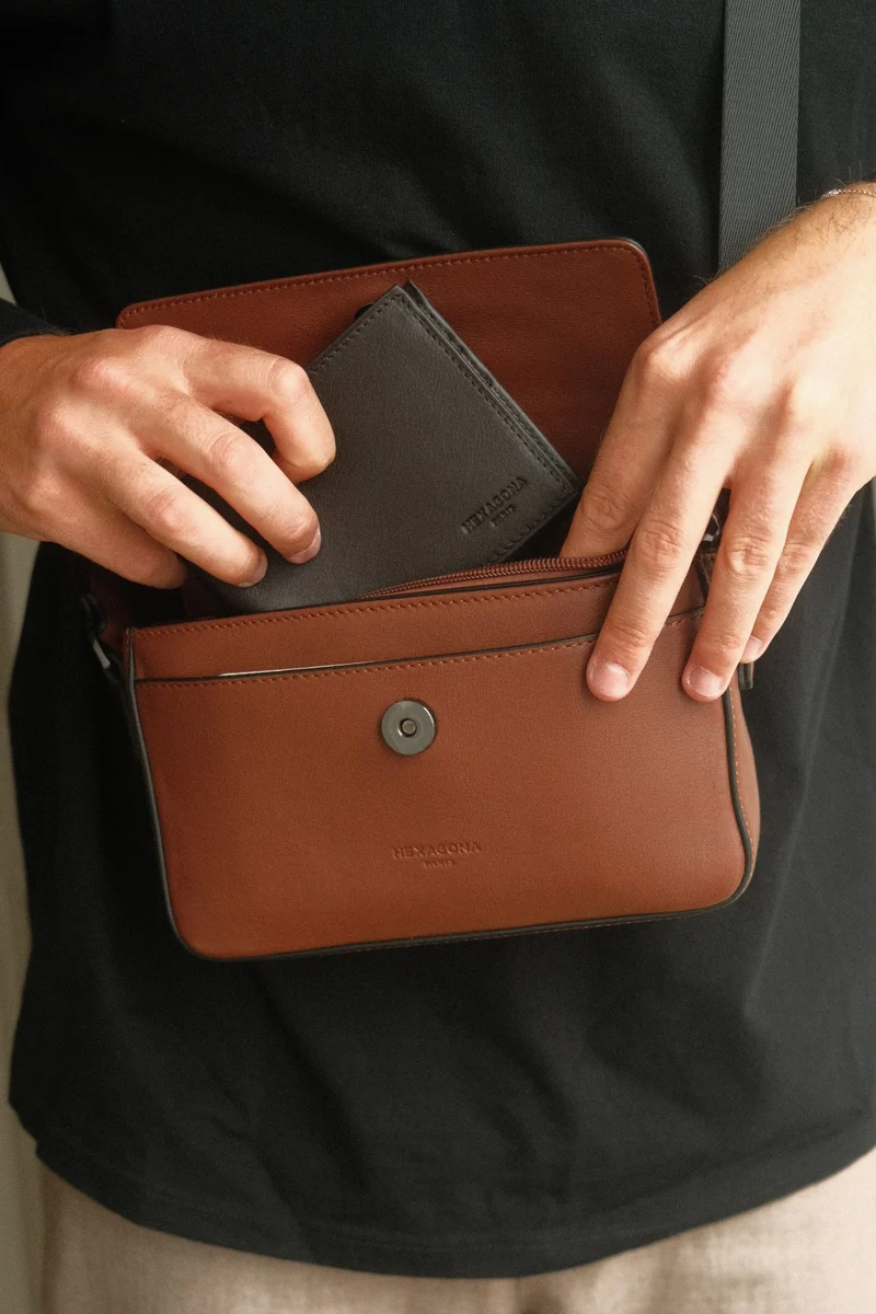 Sac reporter - Cuir
