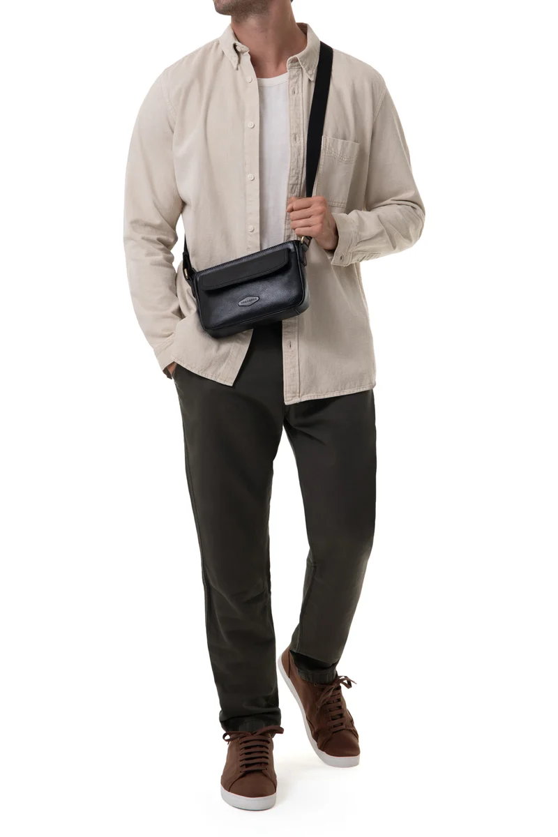 Sac reporter - Cuir