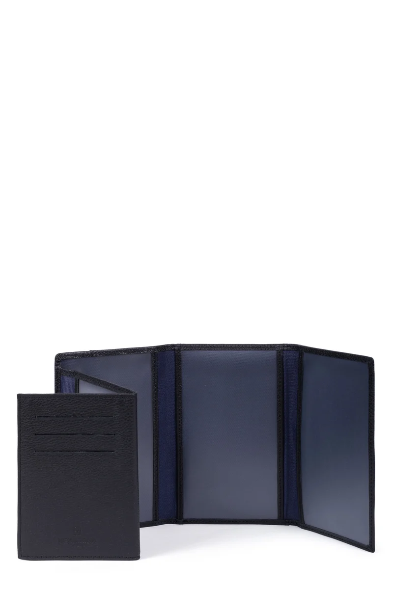 Porte-papiers - 3 volets - Stop RFID - Cuir